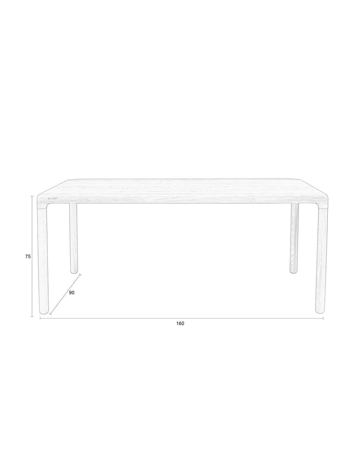 Table Storm 160x90 Natural - Image 10