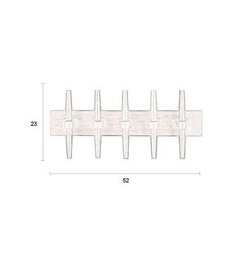 Wall Coat Rack Jakub Walnut - Image 5